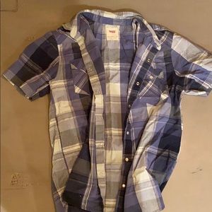 men’s levi’s plaid button down